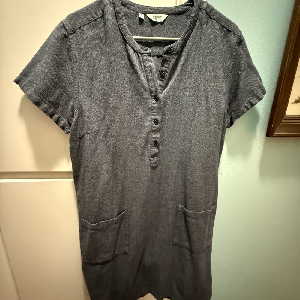 Coldwater Creek Charcoal Button-Down Shirt